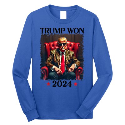 Trump Won 2024 Trump 47 Team Trump For Women Gift Long Sleeve Shirt