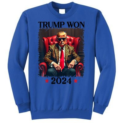 Trump Won 2024 Trump 47 Team Trump For Women Gift Tall Sweatshirt