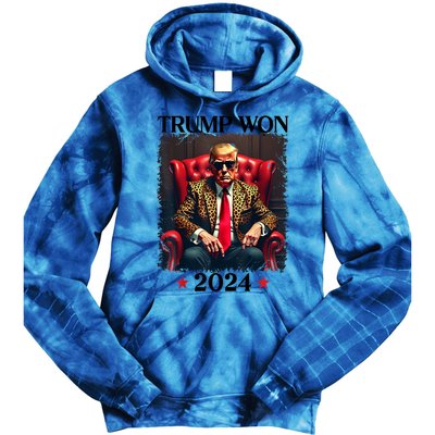 Trump Won 2024 Trump 47 Team Trump For Women Gift Tie Dye Hoodie