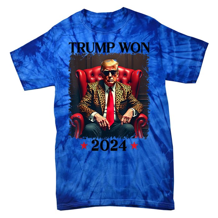 Trump Won 2024 Trump 47 Team Trump For Women Gift Tie-Dye T-Shirt