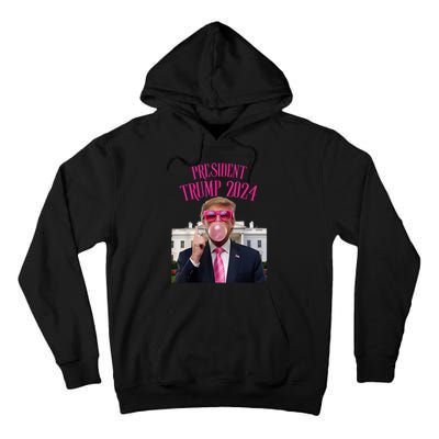 Trump Won 2024 President Trump Blowing Gum Tall Hoodie