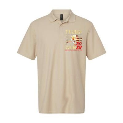 Trump Won 2024 Greatest Return In History 47th President Softstyle Adult Sport Polo