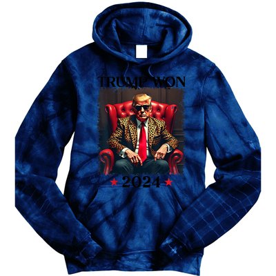 Trump Won 2024 Trump 47 Team Trump Tie Dye Hoodie