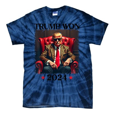 Trump Won 2024 Trump 47 Team Trump Tie-Dye T-Shirt