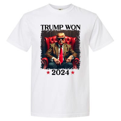 Trump Won 2024 Trump 47 Team Trump Garment-Dyed Heavyweight T-Shirt