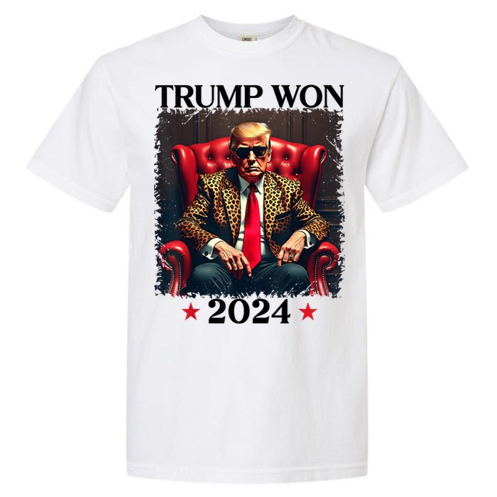 Trump Won 2024 Trump 47 Team Trump Garment-Dyed Heavyweight T-Shirt