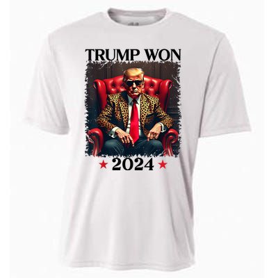 Trump Won 2024 Trump 47 Team Trump Cooling Performance Crew T-Shirt