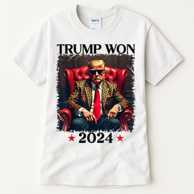 Trump Won 2024 Trump 47 Team Trump Tall T-Shirt