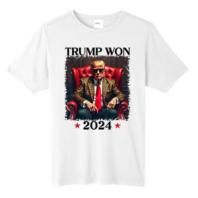 Trump Won 2024 Trump 47 Team Trump Tall Fusion ChromaSoft Performance T-Shirt