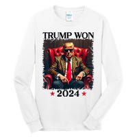 Trump Won 2024 Trump 47 Team Trump Tall Long Sleeve T-Shirt