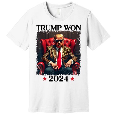 Trump Won 2024 Trump 47 Team Trump Premium T-Shirt