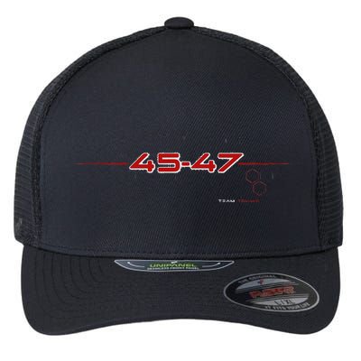 Trump Won 2024 Maga 45 47 Futuristic Team Trump Flexfit Unipanel Trucker Cap