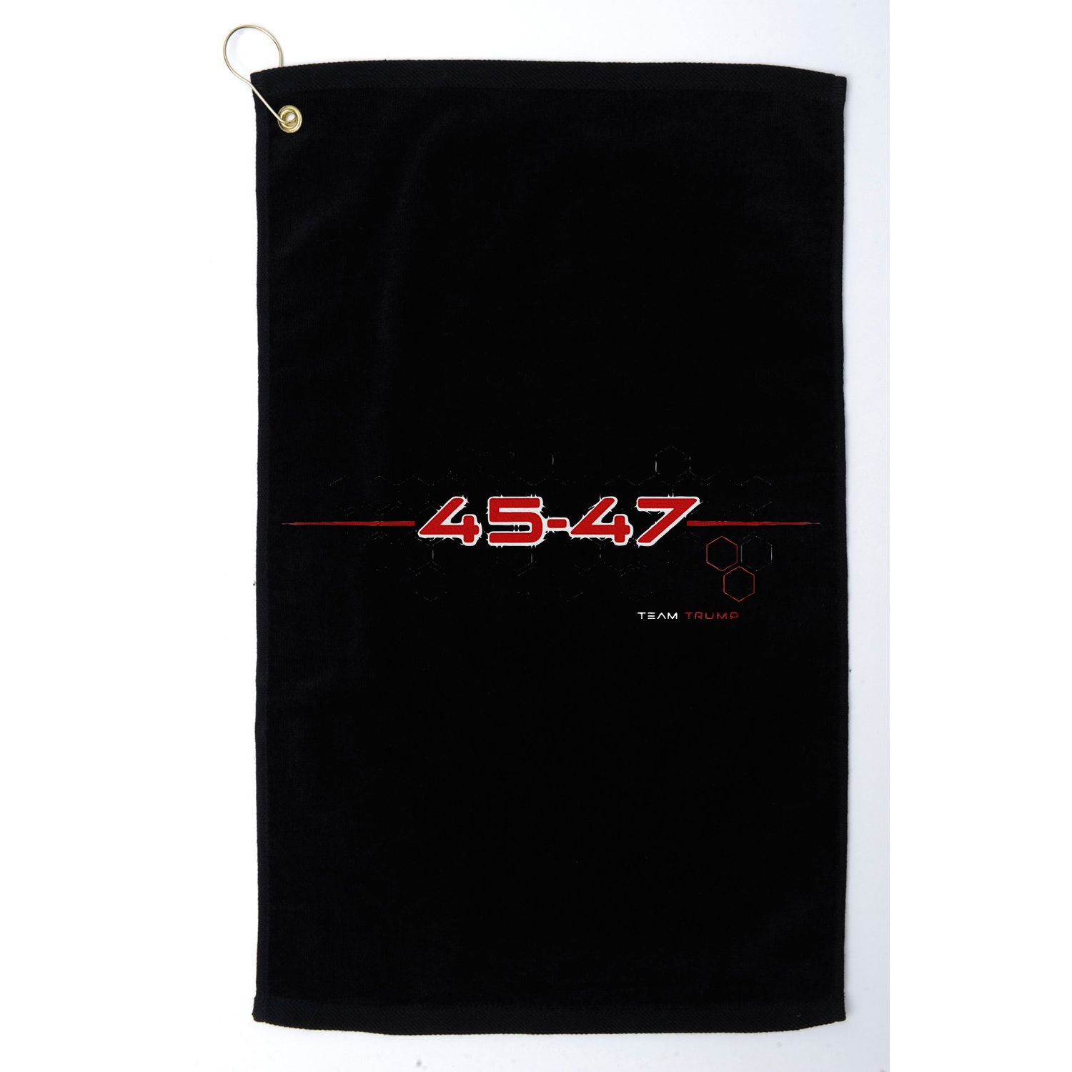 Trump Won 2024 Maga 45 47 Futuristic Team Trump Golf Towel