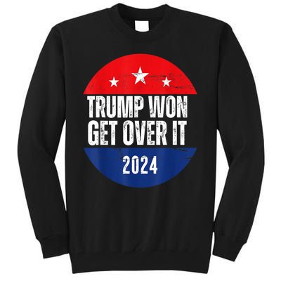 Trump Won 2024 Trump President Usa Election Trump Victory Gift Tall Sweatshirt