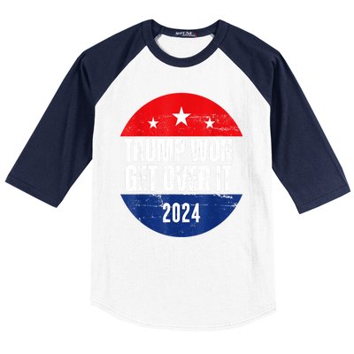 Trump Won 2024 Trump President Usa Election Trump Victory Gift Baseball Sleeve Shirt