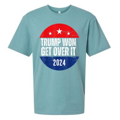 Trump Won 2024 Trump President Usa Election Trump Victory Gift Sueded Cloud Jersey T-Shirt