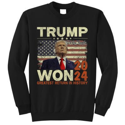 Trump Won 2024 Election Greatest Return In History Sweatshirt