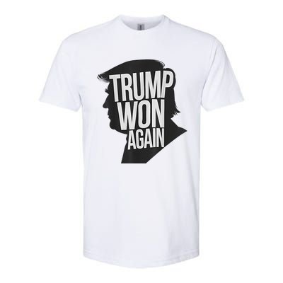 Trump Wins 2024 Election Trump Won 2024 Softstyle CVC T-Shirt