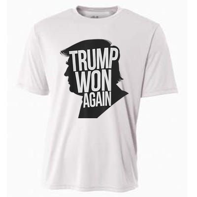 Trump Wins 2024 Election Trump Won 2024 Cooling Performance Crew T-Shirt