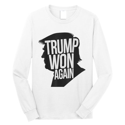 Trump Wins 2024 Election Trump Won 2024 Long Sleeve Shirt