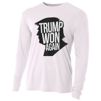 Trump Wins 2024 Election Trump Won 2024 Cooling Performance Long Sleeve Crew