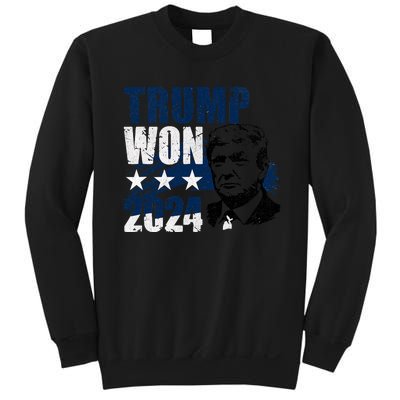 Trump Won 2024 President 47th Of White House Donald Trump Sweatshirt