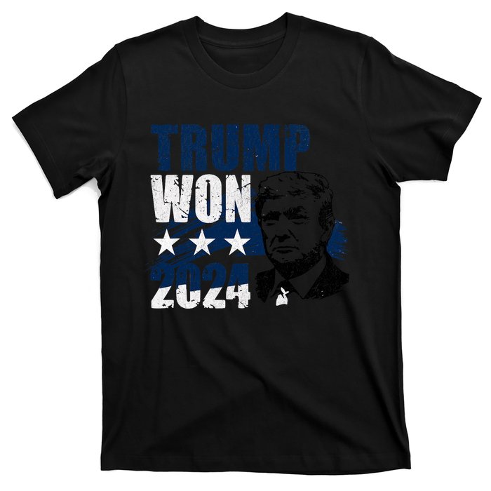 Trump Won 2024 President 47th Of White House Donald Trump T-Shirt