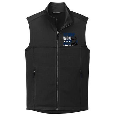 Trump Won 2024 President 47th Of White House Donald Trump Collective Smooth Fleece Vest