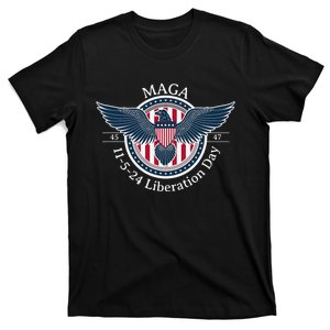 Trump Won 2024 Maga Liberation Day 11 5 2024 President 45 47 T-Shirt