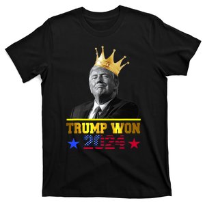 Trump Won 2024 President 47th Of White House Donald Trump 2024 Victory T-Shirt