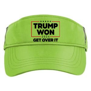 Trump Won 2024 Get Over It 47th President Adult Drive Performance Visor