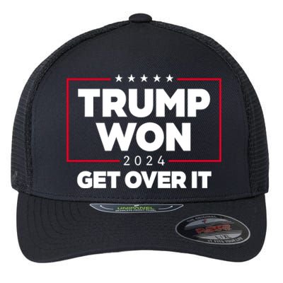 Trump Won 2024 Get Over It 47th President Flexfit Unipanel Trucker Cap