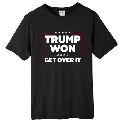 Trump Won 2024 Get Over It 47th President Tall Fusion ChromaSoft Performance T-Shirt