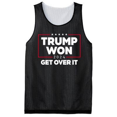 Trump Won 2024 Get Over It 47th President Mesh Reversible Basketball Jersey Tank