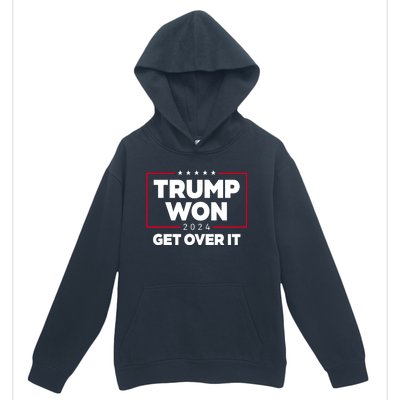 Trump Won 2024 Get Over It 47th President Urban Pullover Hoodie