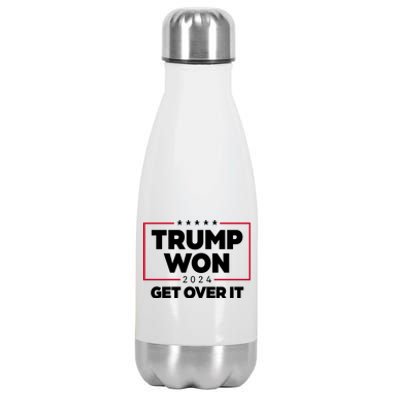 Trump Won 2024 Get Over It 47th President Stainless Steel Insulated Water Bottle