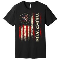 Trump Won 2024 Election President 47 Th American Flag Premium T-Shirt