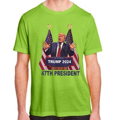 Trump Won 2024 President 47th Of White House Donald Trump Adult ChromaSoft Performance T-Shirt