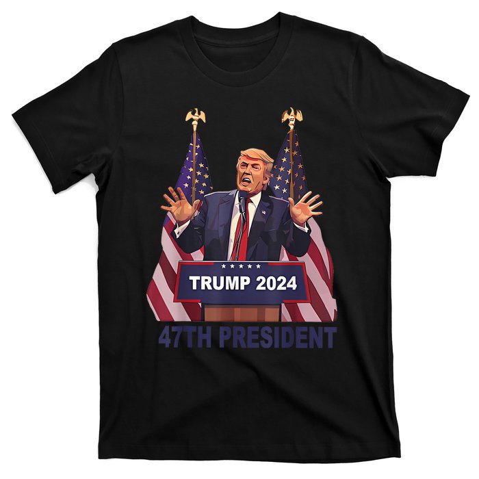 Trump Won 2024 President 47th Of White House Donald Trump T-Shirt