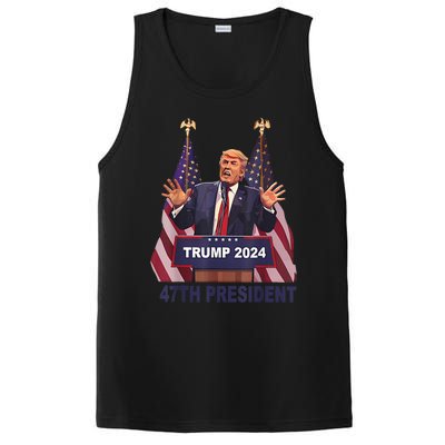 Trump Won 2024 President 47th Of White House Donald Trump PosiCharge Competitor Tank