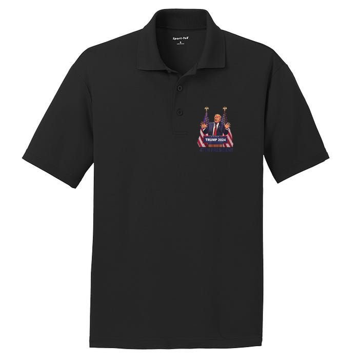 Trump Won 2024 President 47th Of White House Donald Trump PosiCharge RacerMesh Polo