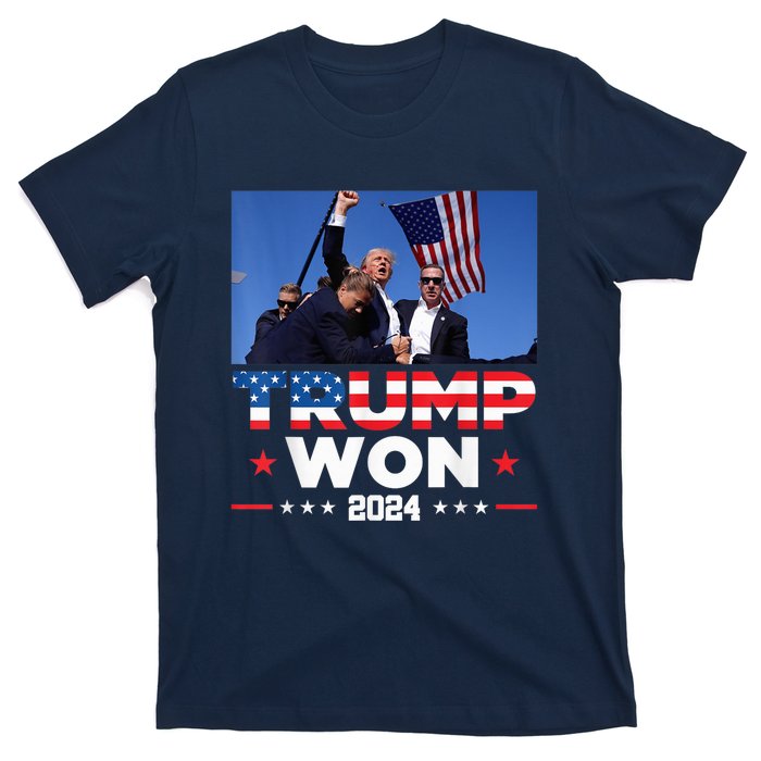 Trump Won 2024 Get Over It 47th Us President T-Shirt