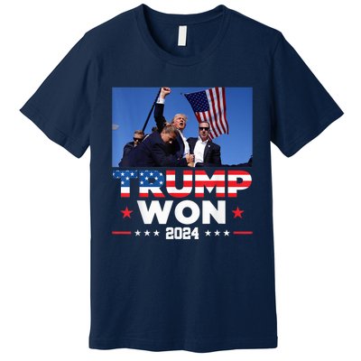 Trump Won 2024 Get Over It 47th Us President Premium T-Shirt