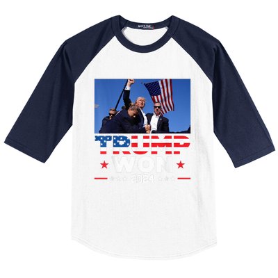 Trump Won 2024 Get Over It 47th Us President Baseball Sleeve Shirt