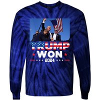 Trump Won 2024 Get Over It 47th Us President Tie-Dye Long Sleeve Shirt