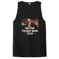 Trump Won 2024 President 47th Election Us Flag PosiCharge Competitor Tank