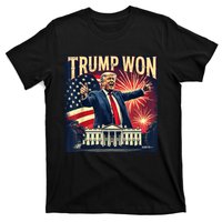 Trump Won 2024 Election President 47th White House American T-Shirt