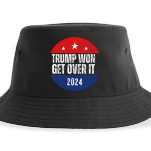 Trump Won 2024 Trump President Usa Election Trump Victory Sustainable Bucket Hat