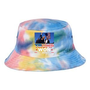 Trump Won 2024 Get Over It 47th Us President Tie Dye Newport Bucket Hat