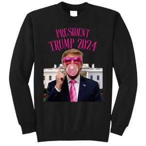 Trump Won 2024 President Trump Blowing Sweatshirt